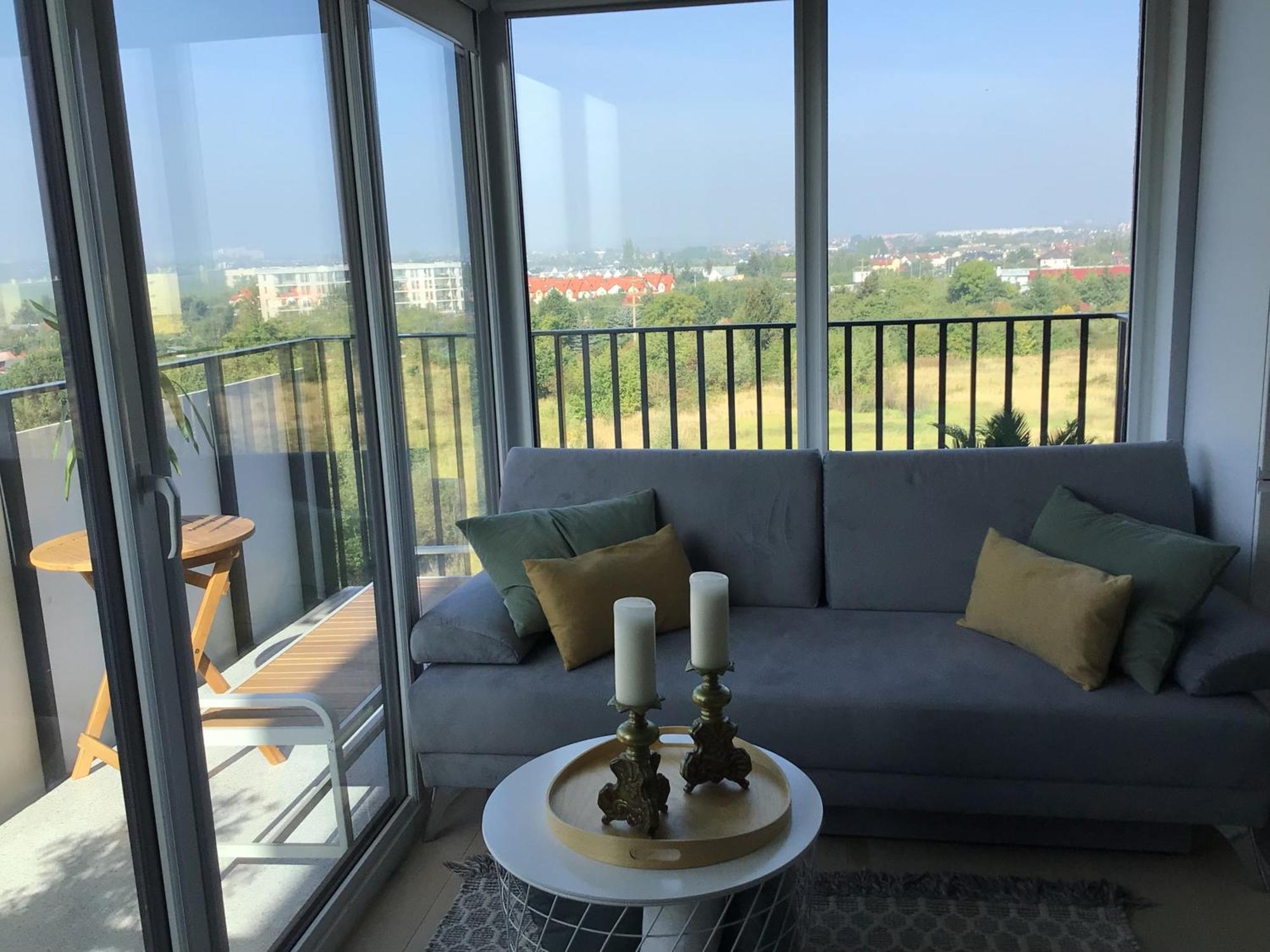 Appartement Przytulne Z Widokiem à Szczecin Extérieur photo